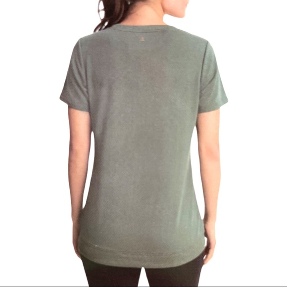 NWT DANSKIN Tulip Hem Tunic Short Sleeve Tee in Forest - Picture 2 of 3